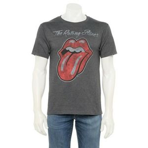 The Rolling Stones Sticky Licks T Shirt Gray Large